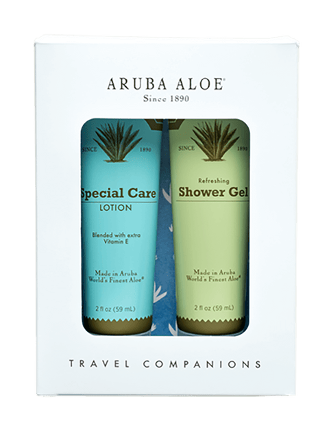 Aruba Aloe Shower Gel and Special Care Lotion Travel Duo